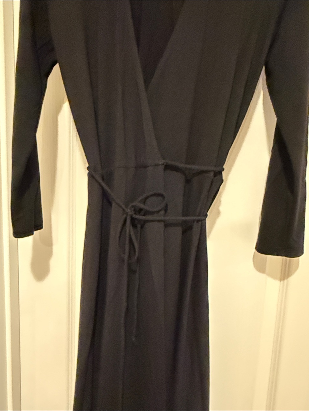 Reformation Black Wrap Dress Size Medium - Picture 4 of 9